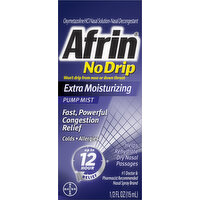 Afrin Nasal Decongestant, Extra Moisturizing, Pump Mist