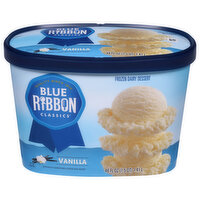 Blue Ribbon Classics Frozen Dairy Dessert, Vanilla - 48 Fluid ounce 