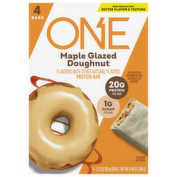 One Protein Bar, Maple Glazed Doughnut - 4 Each 