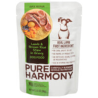Pure Harmony Dog Food, Lamb & Brown Rice Stew in Gravy, Super Premium - 3.5 Ounce 