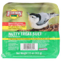 Audubon Park Wild Bird Food, Nutty Treat Suet - 11 Ounce 