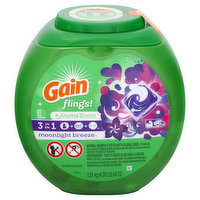 Gain Detergent, +Aroma Boost, 3 in 1, Moonlight Breeze - 81 Each 