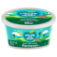 Follow Your Heart Cheese, Dairy-Free, Parmesan Style - 4 Ounce 