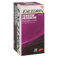 Excedrin Tension Headache, Caplets - 100 Each 