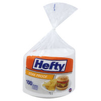 Hefty Plates, Soak Proof, 8.875 Inch - 100 Each 