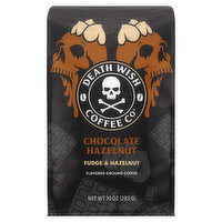 Death Wish Coffee Co Coffee, Ground, Chocolate Hazelnut - 10 Ounce 