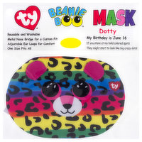 ty Beanie Boo Face Mask, Dotty - 1 Each