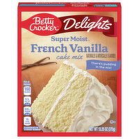 Betty Crocker Cake Mix, French Vanilla, Delights - 13.25 Ounce 