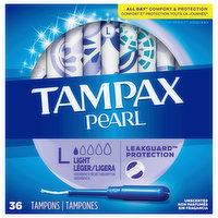 Tampax Tampons, Light Absorbency, Unscented - 36 Each 