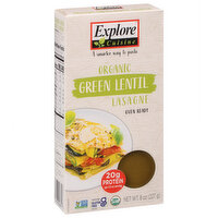 Explore Cuisine Lasagne, Organic, Green Lentil