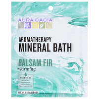 Aura Cacia Mineral Bath, Aromatherapy, Balsam Fir, Warming - 2.5 Ounce 