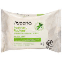 Aveeno Makeup Removing Wipes, Cleanse - 25 Each 