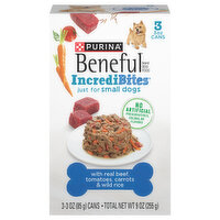 Beneful Dog Food, with Real Beef, Tomatoes, Carrots & Wild Rice, Small Dogs - 3 Each 