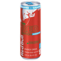 Red Bull Sugar Free Energy Drink, Watermelon, 80mg Caffeine, 8.4 fl oz Can - 8.4 Fluid ounce 