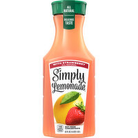 Simply Simply Lemonade With Strawberry, All Natural Non-Gmo, 52 fl oz - 52 Fluid ounce 