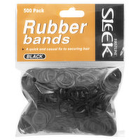 Firstline Rubber Bands, Black, 500 Pack