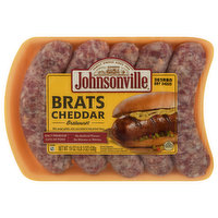 Johnsonville Bratwurst, Cheddar, Brats - 19 Ounce 