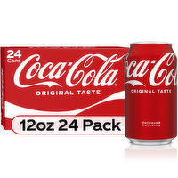 Coca-Cola Cola, Original Taste, 24 Pack - 24 Each 