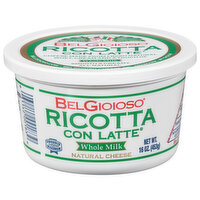 BelGioioso Ricotta Cheese, Whole Milk - 16 Ounce 