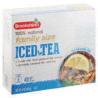 Brookshire's Iced Tea,100% Natural, Family Size, Tea Bags - 48 Each 