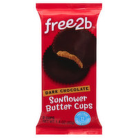 free2b Sunflower Butter Cups, Dark Chocolate - 2 Each