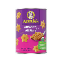 Annie's Pasta in Tomato & Cheese Sauce, Organic, All Stars - 15 Ounce 