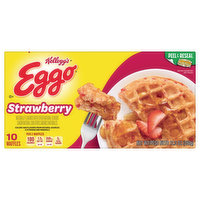 Eggo Waffles, Strawberry - 10 Each 