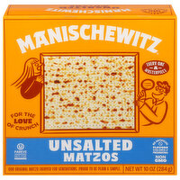 Manischewitz Matzos, Unsalted - 10 Ounce 