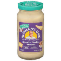 Newman's Own Pasta Sauce, Alfredo, Roasted Garlic