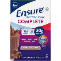 Ensure Nutrition Shake, Milk Chocolate, 4 Pack