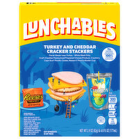 Lunchables Cracker Stackers, Turkey and Cheddar, Fun Pack