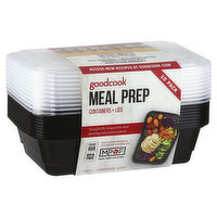 Good Cook Containers + Lids, Meal Prep, 10 Pack - 1 Each