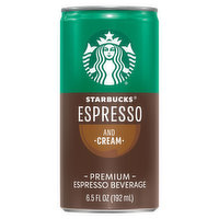 Starbucks Espresso Beverage, Premium, Espresso and Cream - 6.5 Fluid ounce 