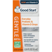 Good Start Probiotic & Vitamin D, Everyday, Gentle, Birth+, Drops - 0.34 Fluid ounce 