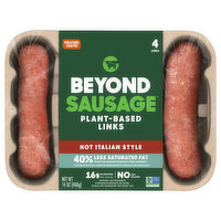 Beyond Sausage Links, Plant-Based, Hot Italian Style - 4 Each 