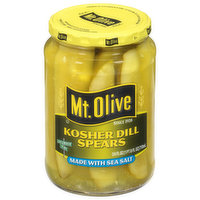 Mt Olive Pickles, Kosher Dill Spears - 24 Fluid ounce 