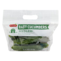 Brookshire's Baby Cucumbers, Seedless - 16 Each 