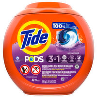 Tide Detergent, 3-in-1, Spring Meadow - 42 Each 
