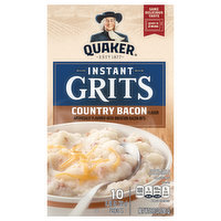 Quaker Instant Grits, Country Bacon - 10 Each 