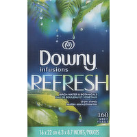 Downy Dryer Sheets, Birch Water & Botanicals, Refresh - 160 Each 