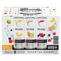 Celsius Energy Drink, Assorted, Sparkling, Variety Pack - 12 Each 