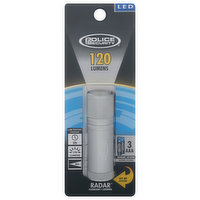 Police Security Flashlight, LED, Radar, 120 Lumens - 1 Each