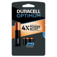 Duracell Batteries, Alkaline, AAA, 1.5 V, 4 Pack