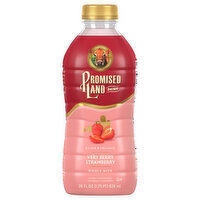 Promised Land Dairy Whole Milk, Very Berry Strawberry - 28 Fluid ounce 