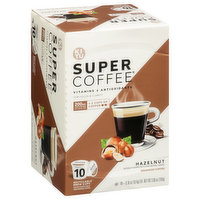 Super Coffee Coffee, Enhanced, Hazelnut, Brew Cups - 10 Each 