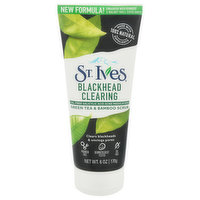 St. Ives Scrub, Green Tea & Bamboo, Blackhead Clearing - 6 Ounce