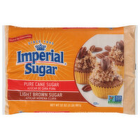 Imperial Sugar Sugar, Light Brown, Pure Cane - 32 Ounce 