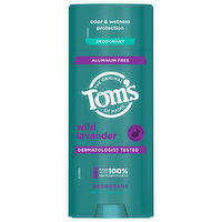 Tom's of Maine Deodorant, Wild Lavender Scent, Aluminum Free - 3.25 Ounce 