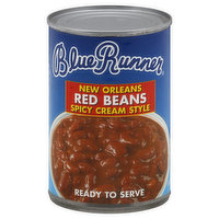 Blue Runner Red Beans, New Orleans, Spicy Cream Style - 16 Ounce 