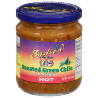 Sadies Salsa, Hot, Roasted Green Chile